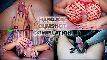 HANDJOB CUMSHOT COMPILATION, cum on tits, fetish, gloves, big boobs, sexy nails, oil, cumplay, smeared cum, close up, pov, big natural tits, femdom handjob