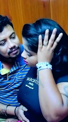 Iconic moment from &quot;Homeowner leaving the room rent for a desi sexy big boobs girl and hardcore fucking him with her big boobs&quot;