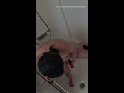 A wet shower with spoiled pillow princess toys