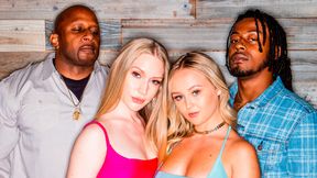 Natalia Queen and Emma Starletto are getting fucked by a big black dick