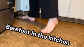 Brianna Kelly Feet Candid in the Kitchen