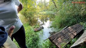 MunichGold's Public Forest HandJob & Blowjob Adventure: Pure Thriller