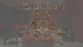 FOIL WRAP Part 6 Total lenghts 5:42 minutes Golden Shower GoldenShower Piss Pissing Natursekt Slave BDSM Wrapped  LADYAMRAPALI  Herrin Mistress Domina