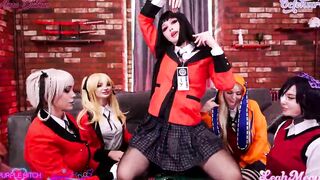 Kakegurui five girls two men group sex