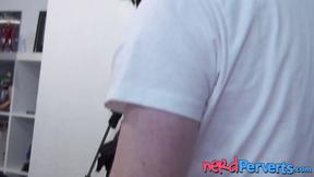 ”Redhead babe gives oral to fake producers heavy cock”