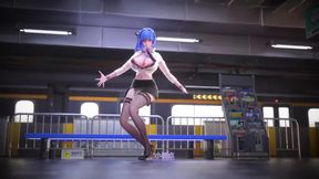 Office Lady Uniform Pencil Skirt Lace Thong Secretary