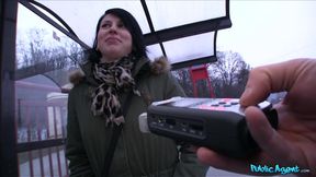 MILF At Bus Stop Takes Stranger's Cum To Pay Rent 1
