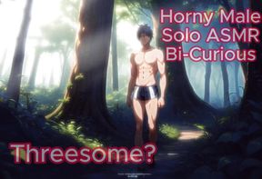 BiCurious Forest Hunk Gushes Cum in MMF Threesome Choke Fest
