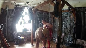 Domina Satana Punishing her piggy