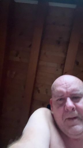 Grandpa Fucks Himself Deeply with His 50 Cm Cock