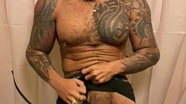 Slave I'm your daddy come and suck my BBC latino bear tattooed - VIKTOR ROM -
