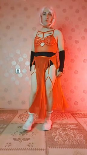 Club Slut Exotic Dance How Flexible White Body