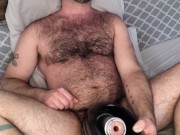 Fleshlight Milking Machine Toy Milks and Drains Daddy's Balls Handsfree