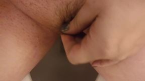 Smoking hairy femdom goddess gets choked by peeing pussy while cumming