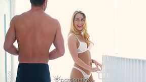 Insatiable lovers Johnny Castle and Carter Cruise are making love