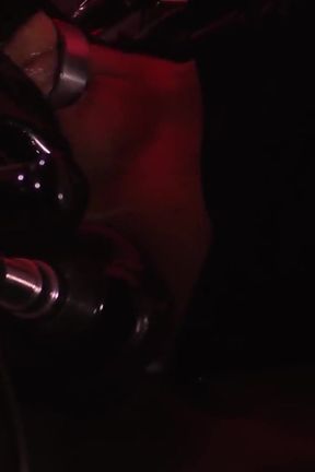 Rubber drone on the fuck machine