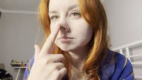 Nose picking fetish!