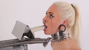 Marta Klinta tries the deepthroat trainer