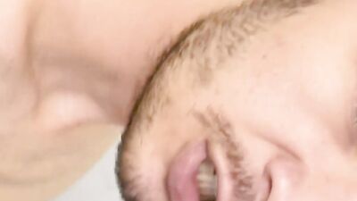 Inked chum swallows cock and rides it like a pony