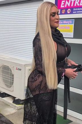 Gangbang with 20 Guys in a Swingers Club for This Brazilian Trans Slut