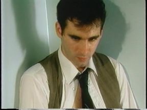 White twink inhales black nightstick on the stairs as gay man looks on