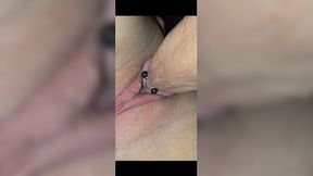 Amateur milf's tight pussy gets fucked and overflows with cum