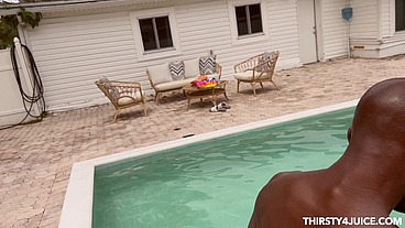 Pool Party Threesome with Harlot Quinn and Don Sudan