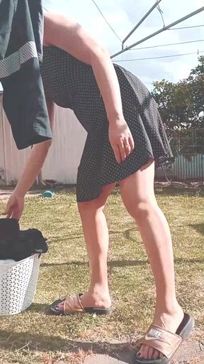 Another Washing Day No Panties