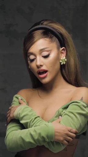 Sexy singer in green top