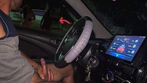 Menage Trois In A Penis Flashing In Front Of Two Brunettes In The Square One Night