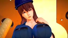 Busty Cop Tempts Reluctant Lover into Steamy Ride – 3D Hentai Fantasy