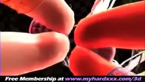 3D Hentai Toon Couple Engages in Steamy Animated Sex Session