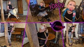 Lil Missy UK in Rider Missy In Super Tight Uncomfortable Post Tie 1080p