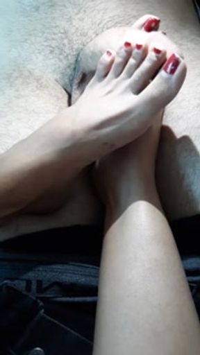 Foot job فوت جاب خفن با حرف سکسی وطنی