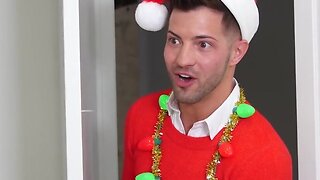 Manroyale christmas office party fuck with two hunks