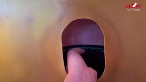 Horny Stiff Daddy Cock at the Gloryhole - I Cum All Over It &amp; Have to Clean Him up!