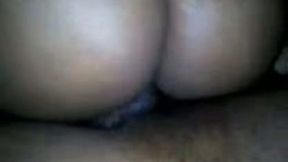Ebony stripper twerks her massive booty riding my BBW