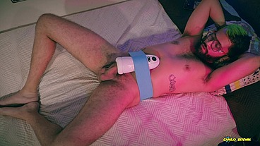 Big Dick Daddy Camilo Brown Hot Handsfree Cum Inside Automatic Toy