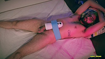 Big Dick Daddy Camilo Brown Hot Handsfree Cum Inside Automatic Toy