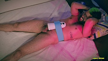 Big Dick Daddy Camilo Brown Hot Handsfree Cum Inside Automatic Toy