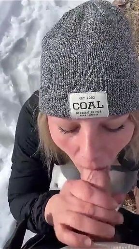 Outdoor Sex in the Park in Winter