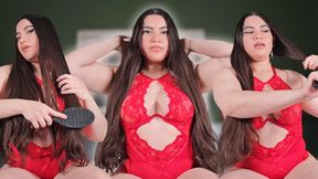 WORSHIP MY LONG HAIR - Hair Brushing with FemDomme Countess Wednesday - Natural Hair, Goddess Worship, Hair Fetish, ASMR MP4 1080p