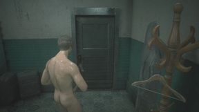 Resident Evil 2 Remake Parte 2 Leon Kennedy Nude Mod - Huge Erect Cock Gameplay