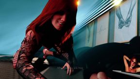 Young redhead succubus girlfriend seduced weak human for sinful fuck