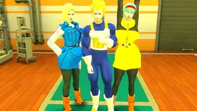 Vegeta Seduces Bulma Android 18 in Hot Dragon Ball Encounter