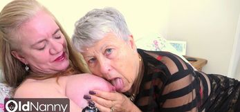 OLDNANNY Two aged smooth lusty lesbians