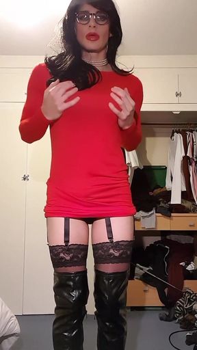 Cumming in Thigh High Boots