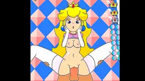 Peach Seduces Mario with Hot Oral Anal Play in Cartoon Adventure