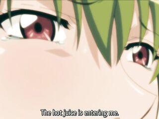 Green Haired Cutie With Large Melons Likes To Screw In The Baths
