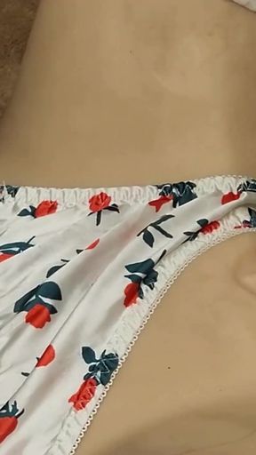 Cherry satin lingerie is so sexy!   Clip 2